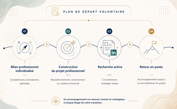 Plan de d&eacute;part volontaire &eacute;tapes outplacement